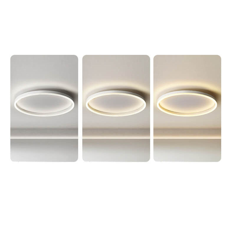 Nordic LED Flush Mount Ceiling Light | Circle Ring | Iron Acrylic | Minimalist Modern | Lologe