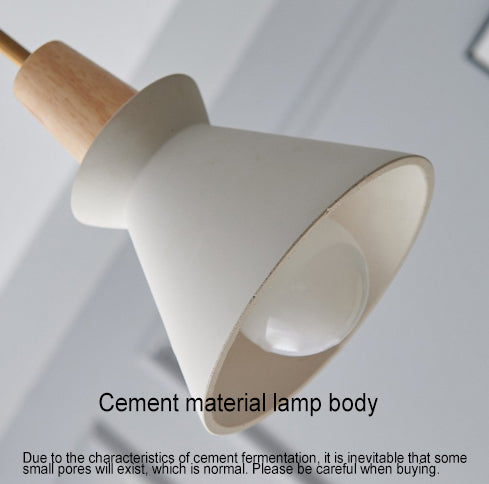 Pendant Light for Kitchen Island | White Cement Tapered Minimalist Design | Lologe