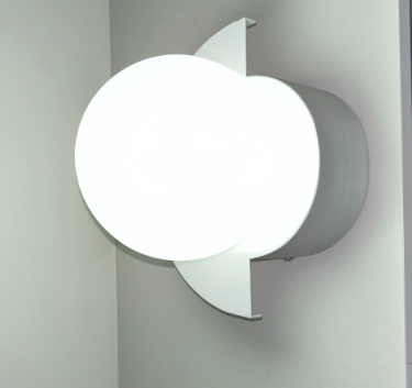 Modern Glass Globe Wall Sconce | Colourful Semi-Circle Design Iron Fixture | Lologe