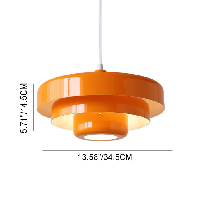 Nordic Metal Pendant Light | Dining Room Multi-Layered Round Shade | Lologe