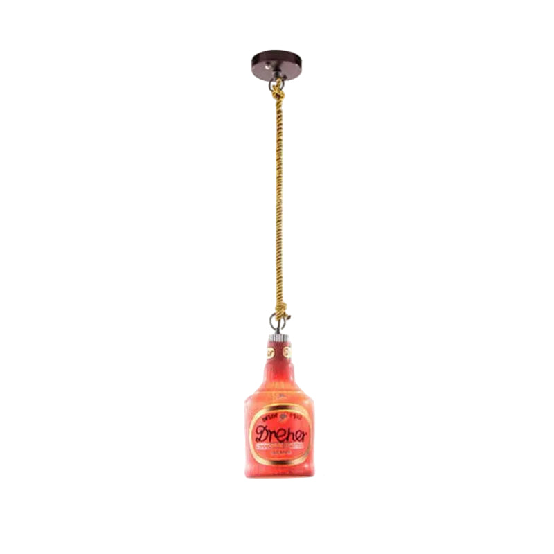 Resin Bottle Pendant Light | Colorful Industrial Ceiling Lighting | Lologe