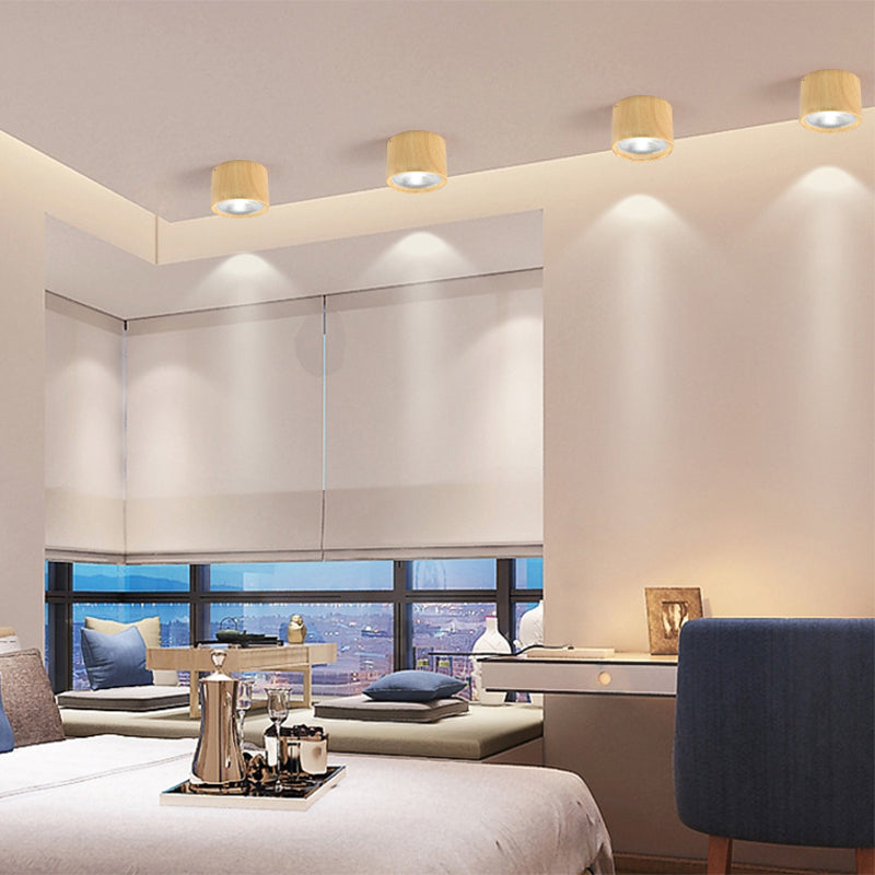 Nordic LED Flush Mount Ceiling Light | Cylinder Spotlight | Modern Minimalist Indoor | Lologe