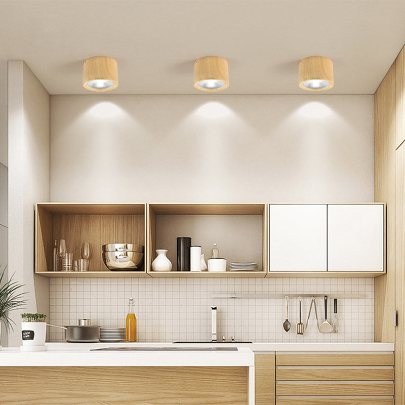 Nordic LED Flush Mount Ceiling Light | Cylinder Spotlight | Modern Minimalist Indoor | Lologe