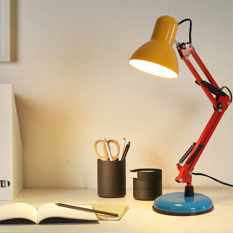 Modern Iron Table Lamp | Study Office | Half Circle Design | 1-Light | Memphis Style | Decor | Lologe