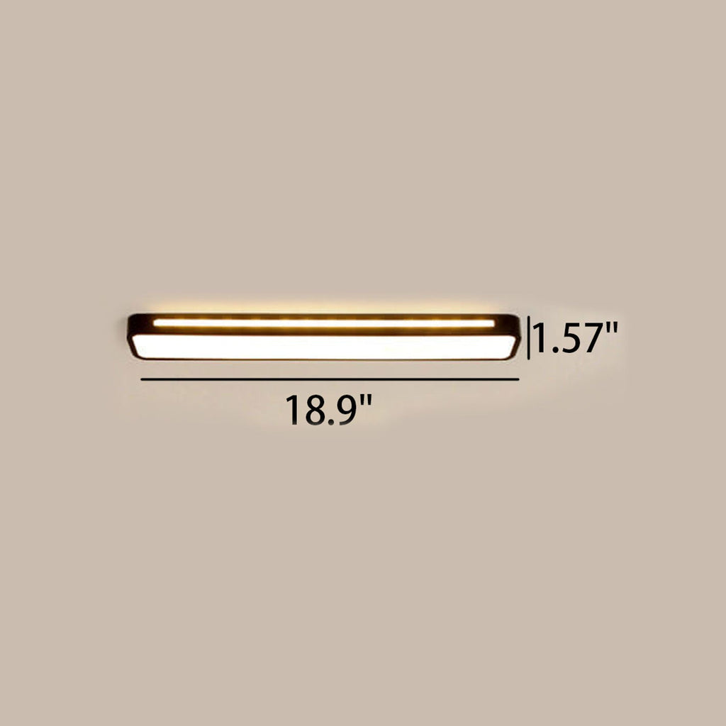 Nordic LED Flush Mount Ceiling Light | Minimalist Long Design | Modern Indoor Lighting | Lologe