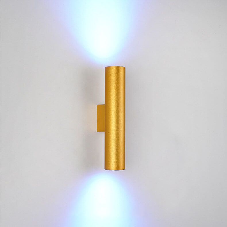 2-Light Wall Sconce for Hallway | Aluminum Cylindrical Modern Lighting | Lologe