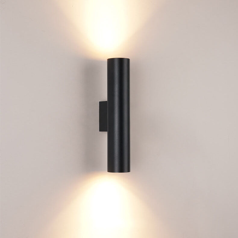 2-Light Wall Sconce for Hallway | Aluminum Cylindrical Modern Lighting | Lologe