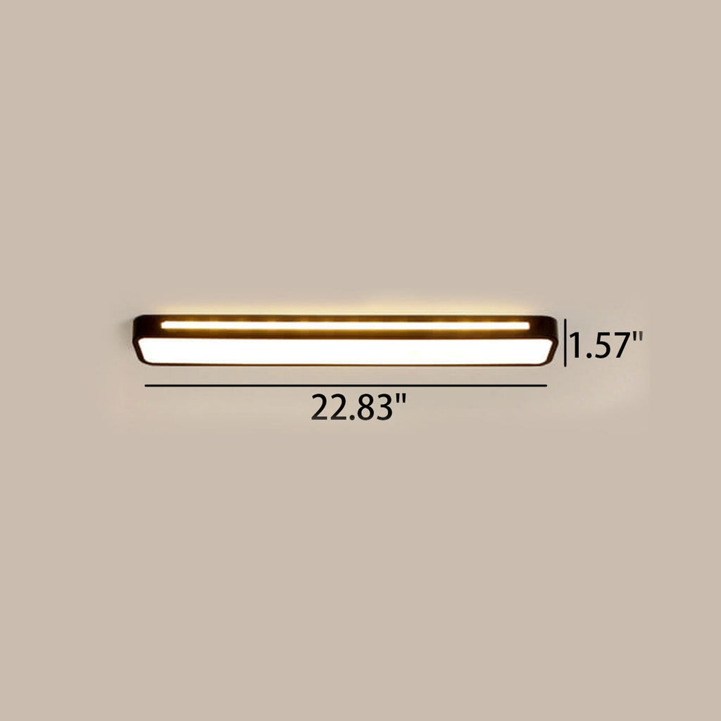 Nordic LED Flush Mount Ceiling Light | Minimalist Long Design | Modern Indoor Lighting | Lologe