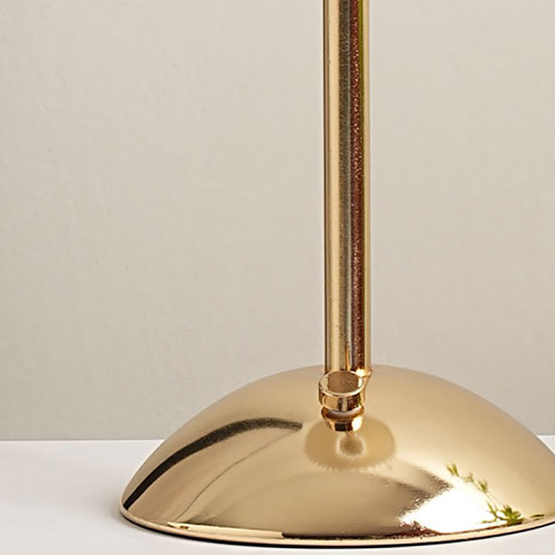 Scandinavian Rechargeable Table Lamp | Iron Fabric Conic Pleated Shade | Bedside | Modern | Lologe