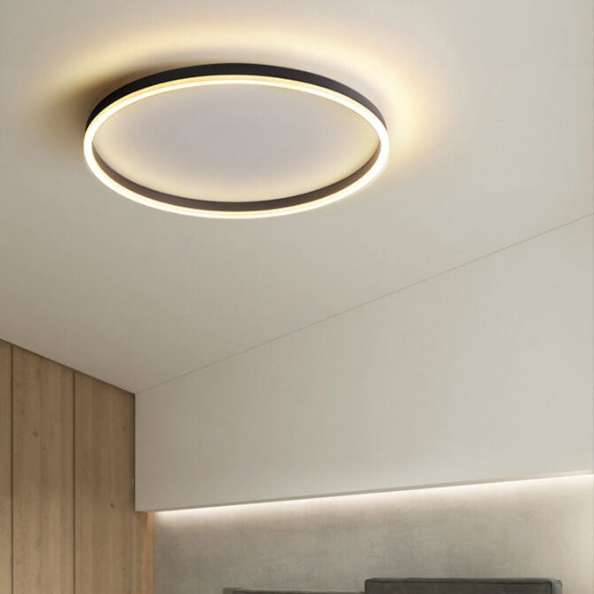 Nordic LED Flush Mount Ceiling Light | Circle Ring | Iron Acrylic | Minimalist Modern | Lologe