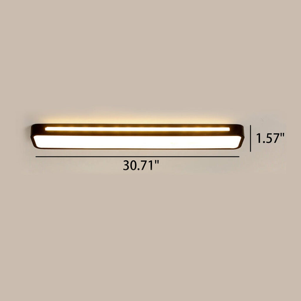 Nordic LED Flush Mount Ceiling Light | Minimalist Long Design | Modern Indoor Lighting | Lologe