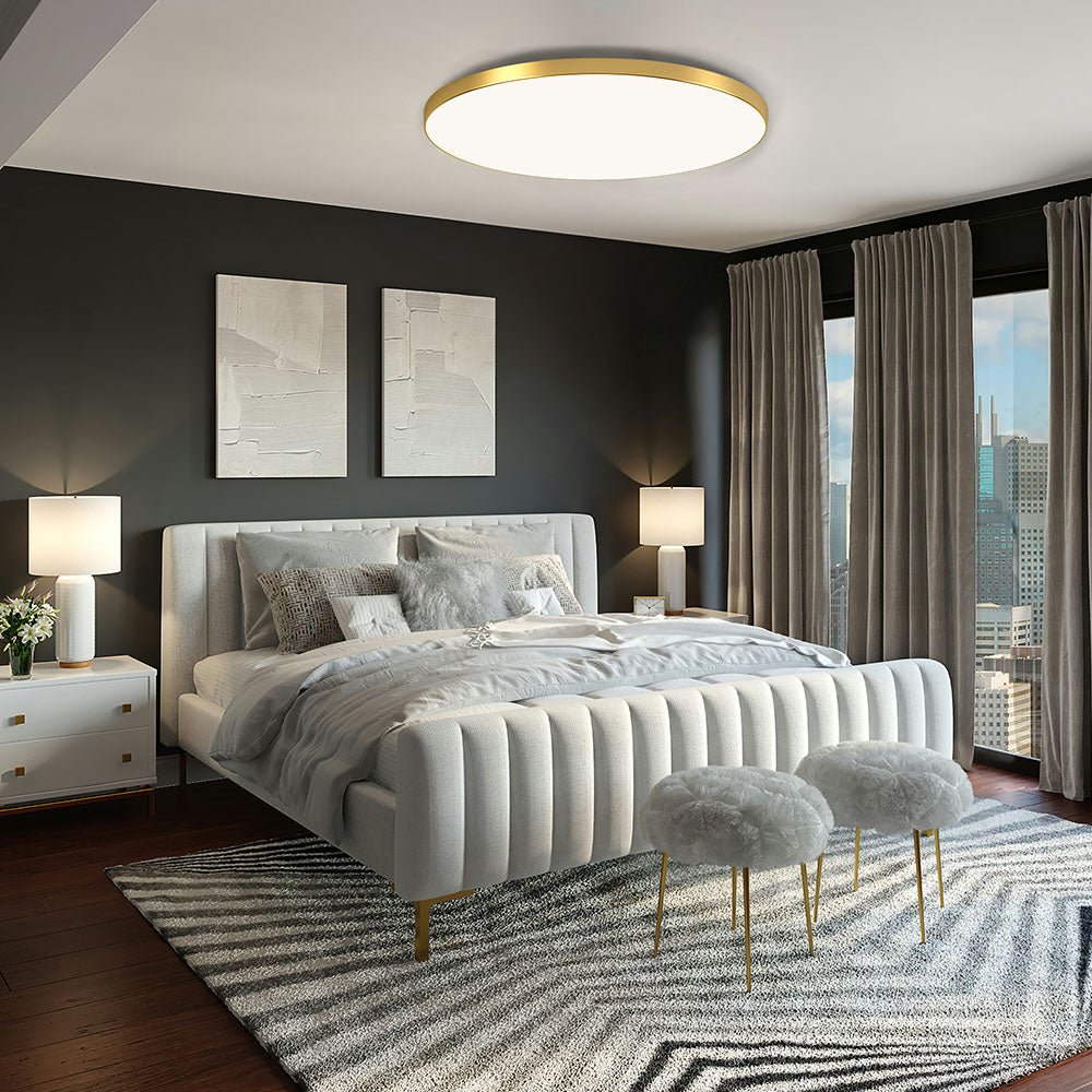 Contemporary LED Ceiling Light | Living Room Bedroom | Flush Mount | Minimalist | 3000K | Lologe