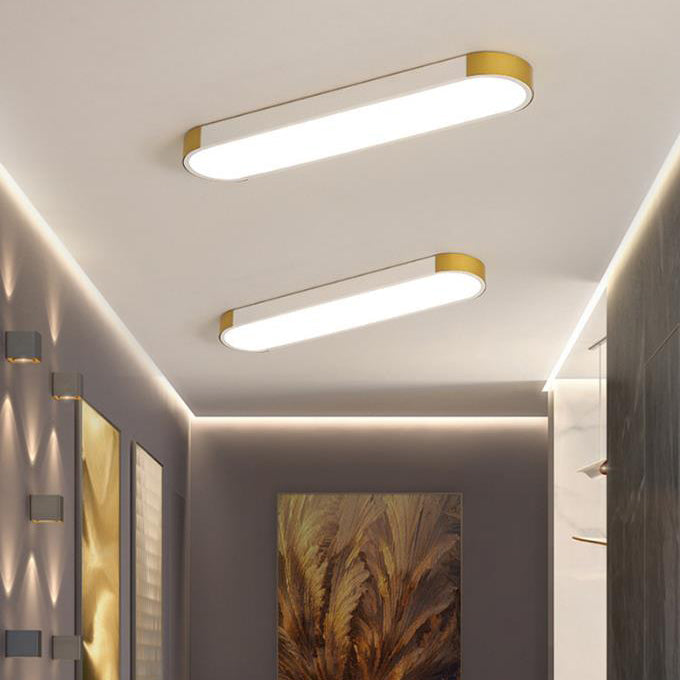 Modern LED Flush Mount Ceiling Light | Rectangular Ring | Minimalist | Indoor Lighting | Lologe