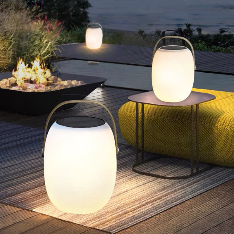 Solar LED Outdoor Basket Lamp | Waterproof Portable PE Decorative Light | Lologe