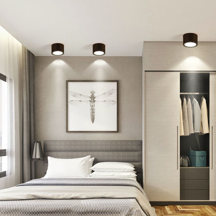 Nordic LED Flush Mount Ceiling Light | Cylinder Spotlight | Modern Minimalist Indoor | Lologe