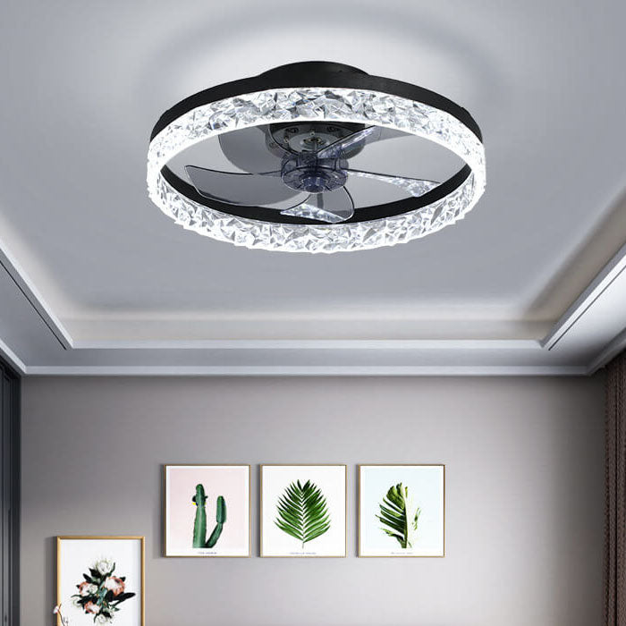 LED Ceiling Fan Light | Modern Ring Design | Semi-Flush Mount | Lologe