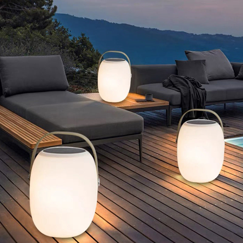 Solar LED Outdoor Basket Lamp | Waterproof Portable PE Decorative Light | Lologe