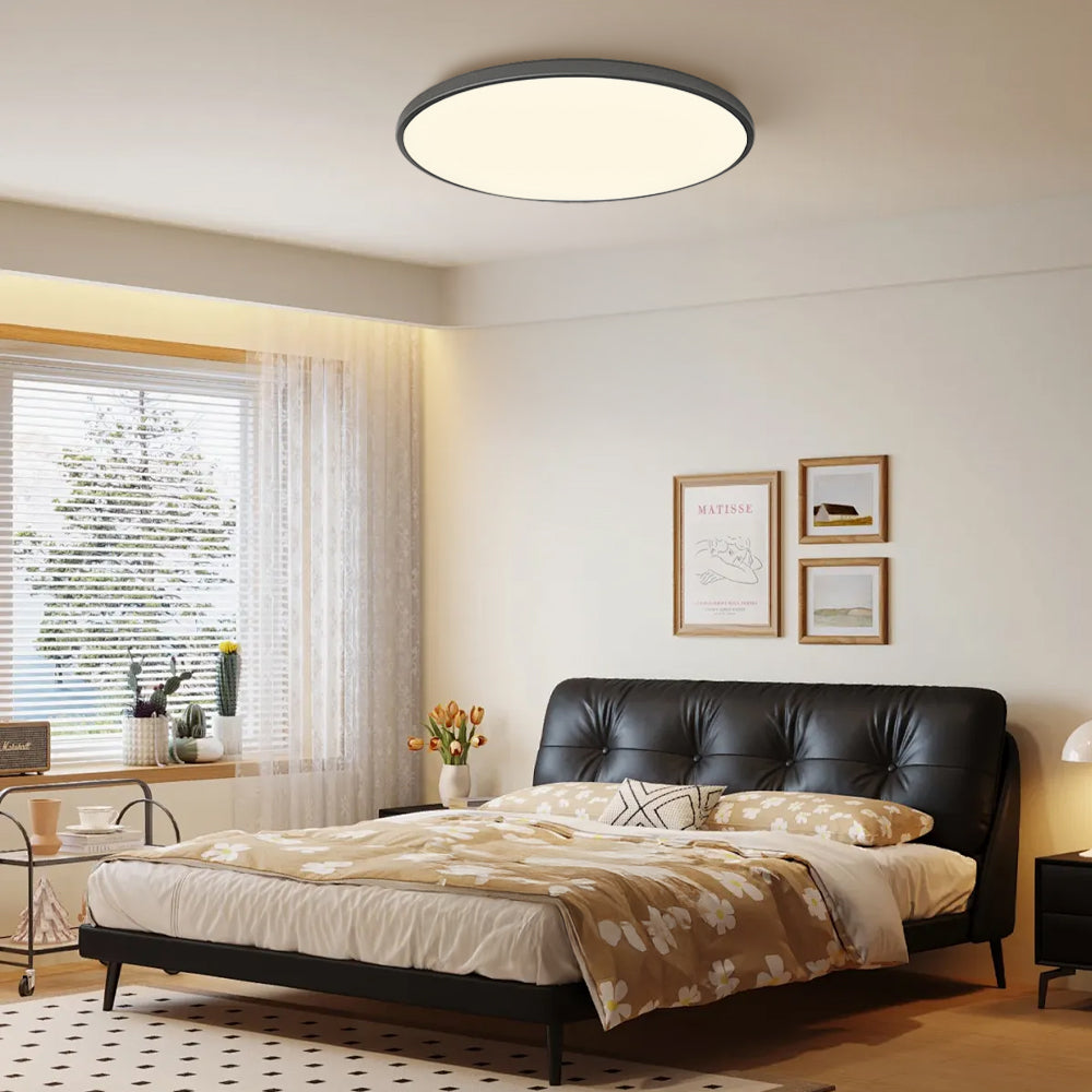 Contemporary LED Ceiling Light | Living Room Bedroom | Flush Mount | Minimalist | 3000K | Lologe