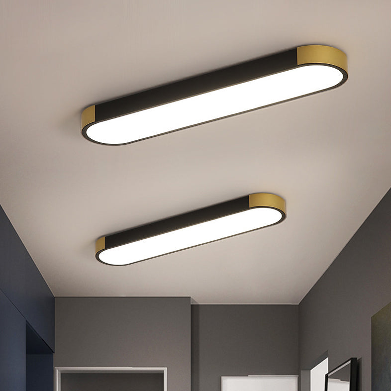Modern LED Flush Mount Ceiling Light | Rectangular Ring | Minimalist | Indoor Lighting | Lologe