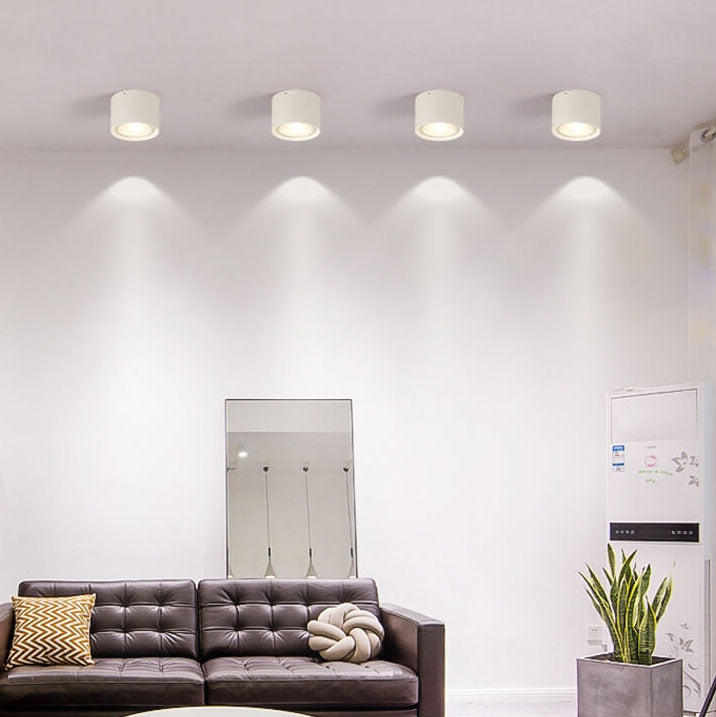 Nordic LED Flush Mount Ceiling Light | Cylinder Spotlight | Modern Minimalist Indoor | Lologe