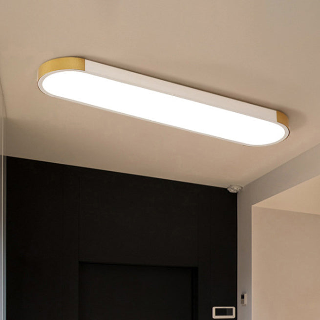 Modern LED Flush Mount Ceiling Light | Rectangular Ring | Minimalist | Indoor Lighting | Lologe