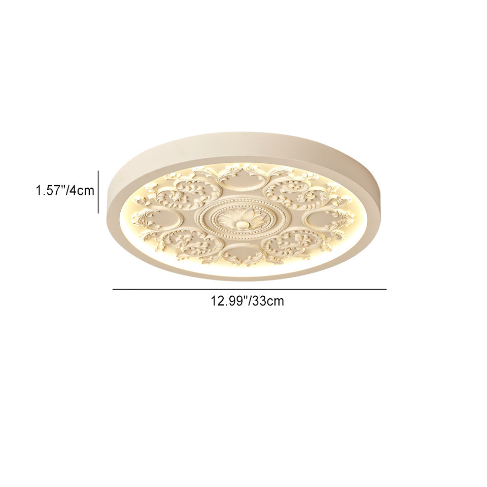LED Flush Mount Ceiling Light | Bedroom | Iron & Acrylic | Minimalist Design | Lologe