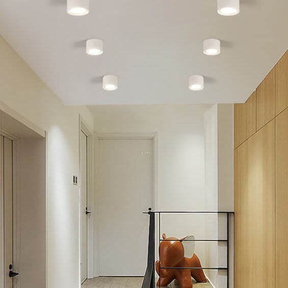 Nordic LED Flush Mount Ceiling Light | Cylinder Spotlight | Modern Minimalist Indoor | Lologe