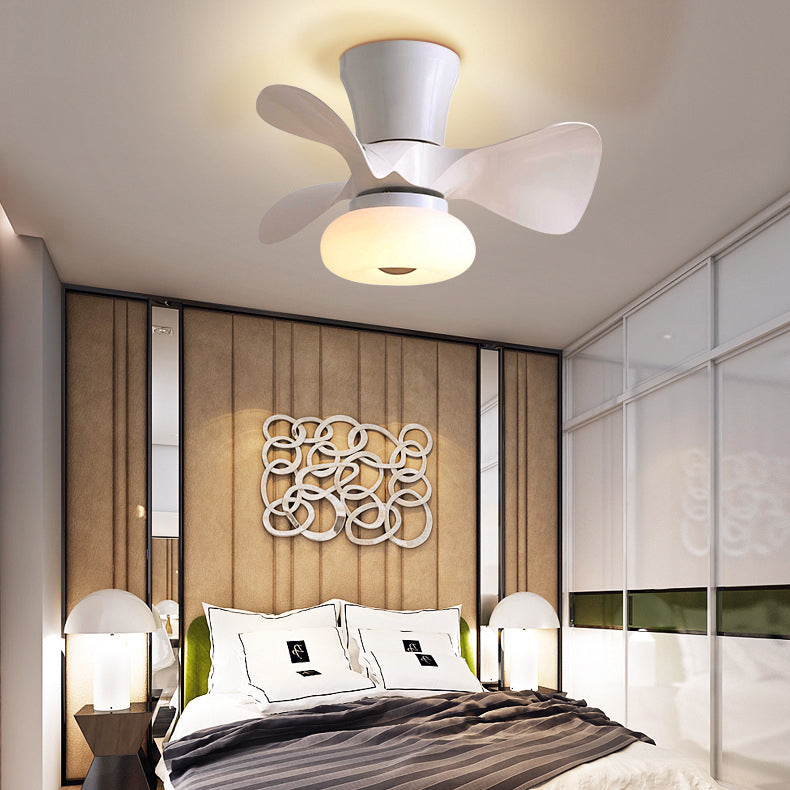 LED Ceiling Fan Light| For Bedroom | ABS |  Nordic Semi-Flush Mount | Lologe