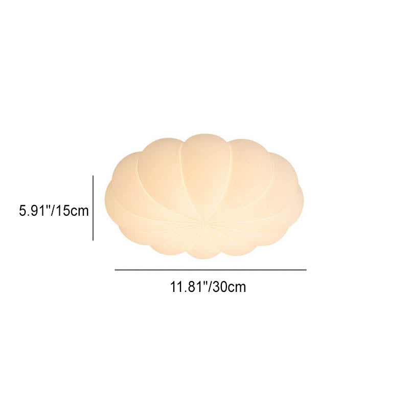 Kids Flower Flush Mount Ceiling Light | Nordic PE Shade LED Bedroom | Lologe