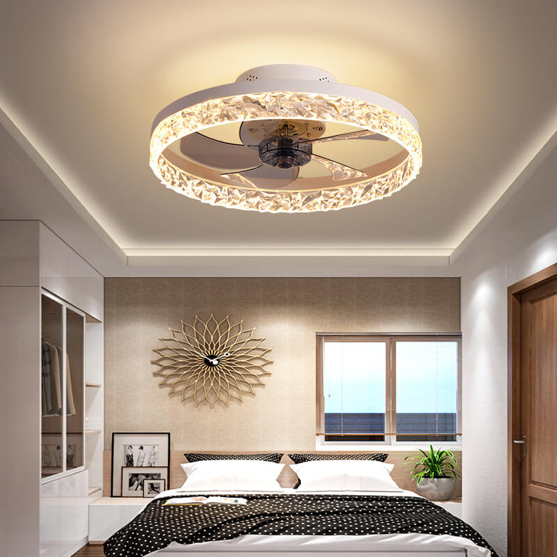 LED Ceiling Fan Light | Modern Ring Design | Semi-Flush Mount | Lologe