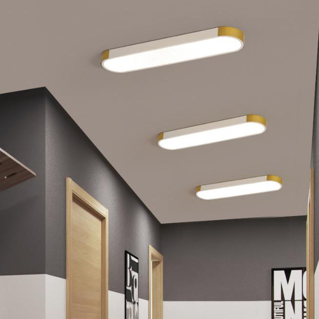 Modern LED Flush Mount Ceiling Light | Rectangular Ring | Minimalist | Indoor Lighting | Lologe