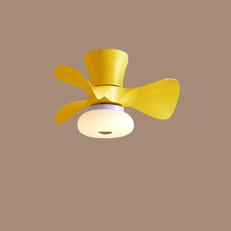 LED Ceiling Fan Light| For Bedroom | ABS |  Nordic Semi-Flush Mount | Lologe