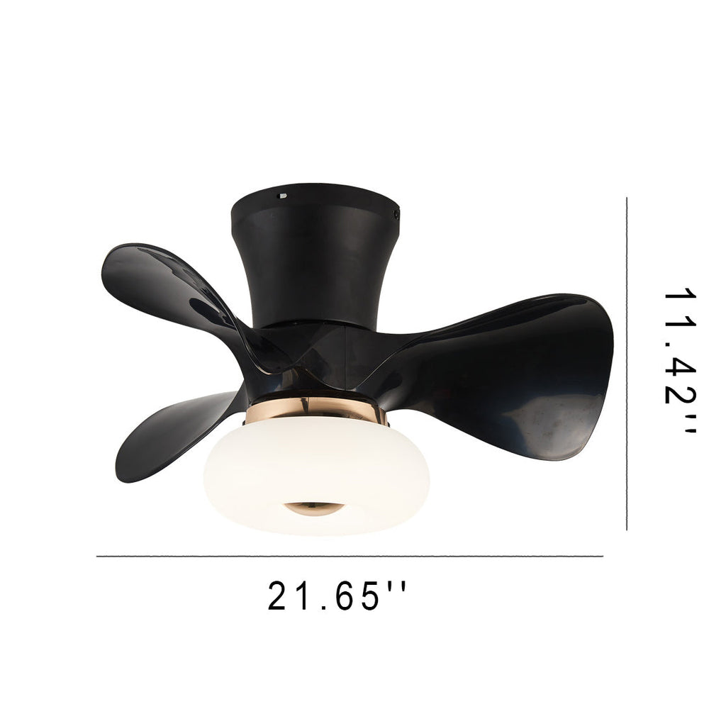 LED Ceiling Fan Light| For Bedroom | ABS |  Nordic Semi-Flush Mount | Lologe