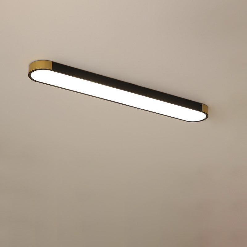 Modern LED Flush Mount Ceiling Light | Rectangular Ring | Minimalist | Indoor Lighting | Lologe
