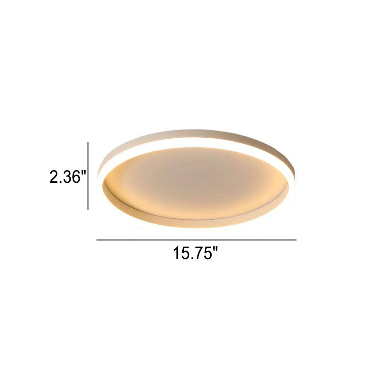Nordic LED Flush Mount Ceiling Light | Circle Ring | Iron Acrylic | Minimalist Modern | Lologe