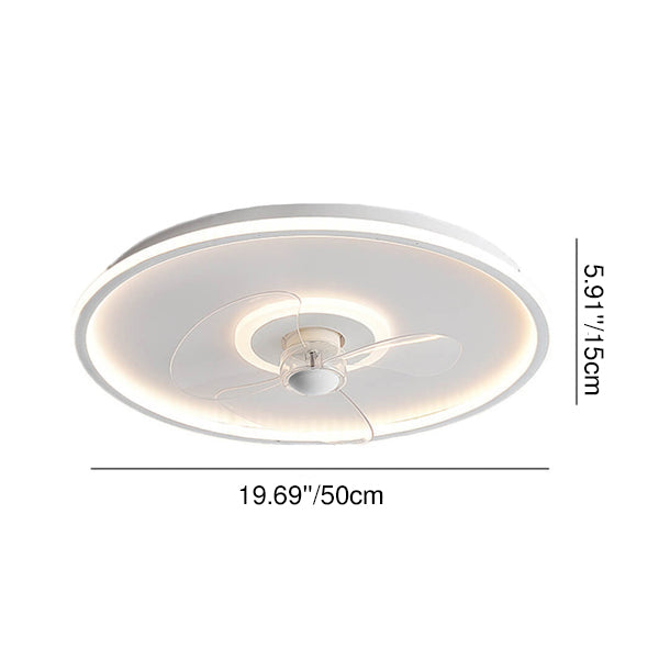 LED Ceiling Fan Light | Minimalist Acrylic Round | Flush Mount | Lologe
