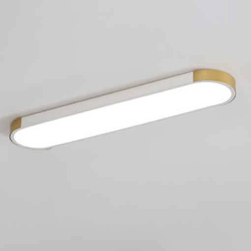 Modern LED Flush Mount Ceiling Light | Rectangular Ring | Minimalist | Indoor Lighting | Lologe