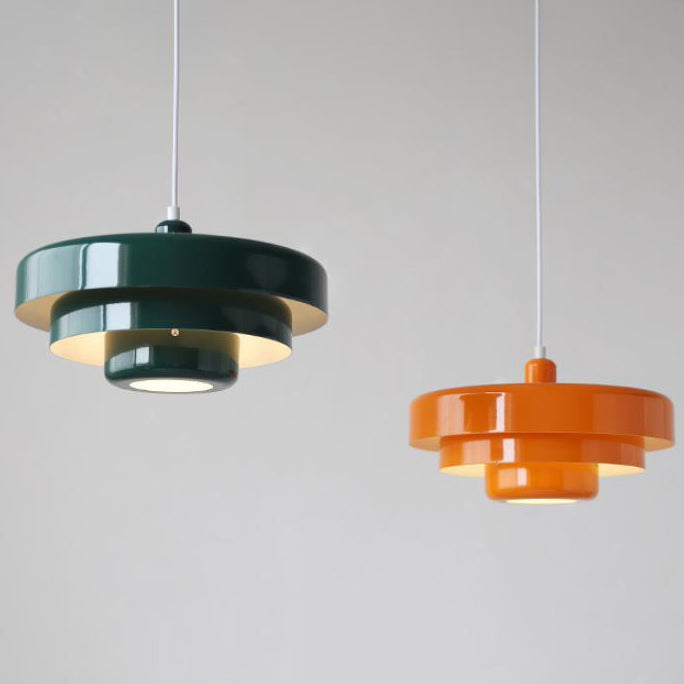 Nordic Metal Pendant Light | Dining Room Multi-Layered Round Shade | Lologe