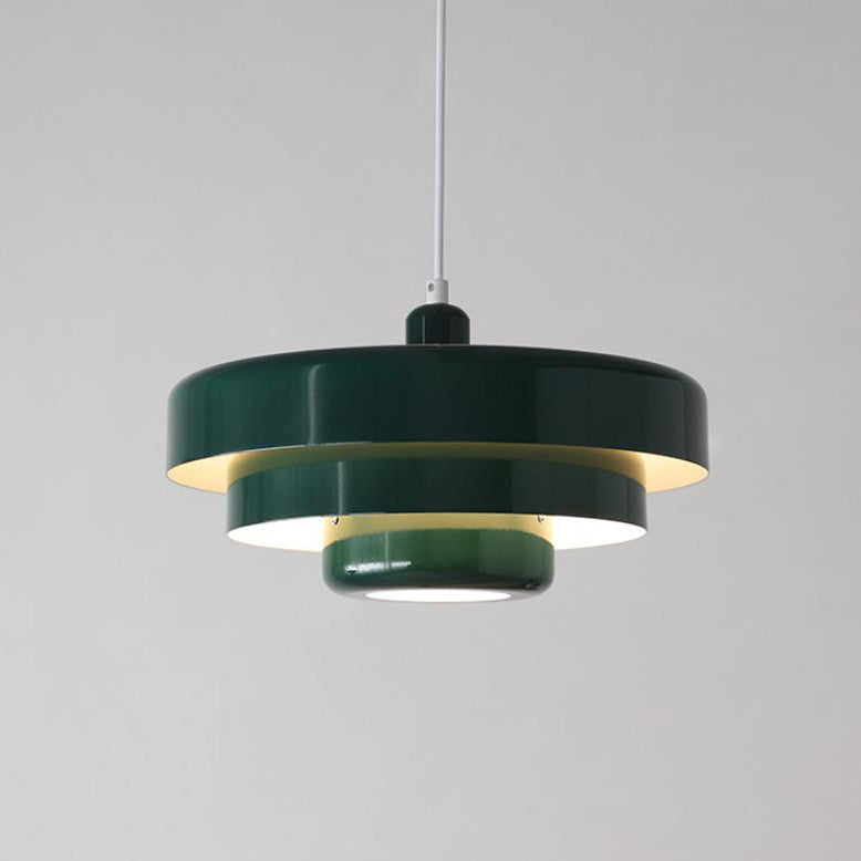 Nordic Metal Pendant Light | Dining Room Multi-Layered Round Shade | Lologe