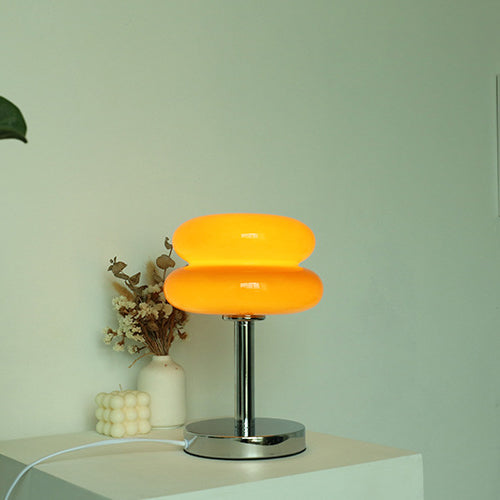 Modern Glass Table Lamp | Bedroom Living Room | Colourful Tart Design | 1-Light | For Home | Lologe
