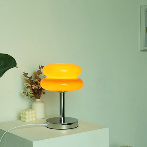 Modern Glass Table Lamp | Bedroom Living Room | Colourful Tart Design | 1-Light | For Home | Lologe