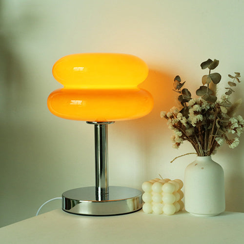 Modern Glass Table Lamp | Bedroom Living Room | Colourful Tart Design | 1-Light | For Home | Lologe