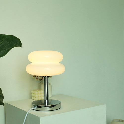 Modern Glass Table Lamp | Bedroom Living Room | Colourful Tart Design | 1-Light | For Home | Lologe