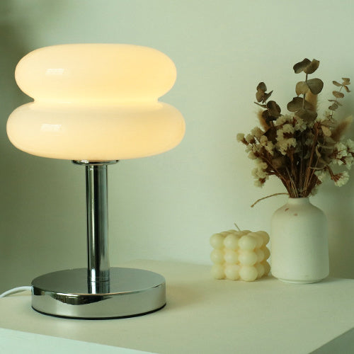 Modern Glass Table Lamp | Bedroom Living Room | Colourful Tart Design | 1-Light | For Home | Lologe