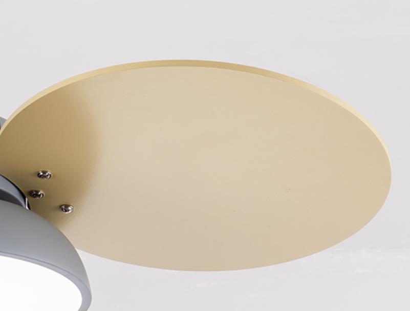 LED Ceiling Fan Light | For Kids Room | Colorful Round Blade | Semi-Flush Mount | Lologe