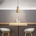 Wooden Cylinder Pendant Light | Kitchen Island Minimalist 1-Light Fixture | Lologe