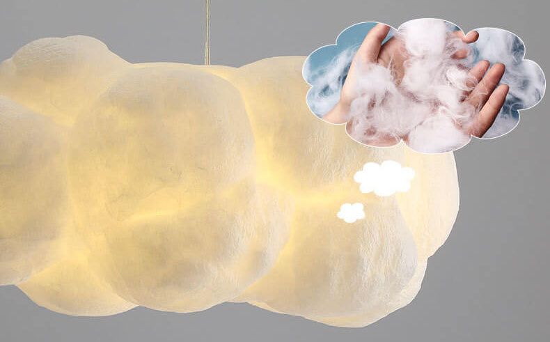 LED Pendant Light | Modern Cloud Design Hanging Ceiling Fixture | Lologe