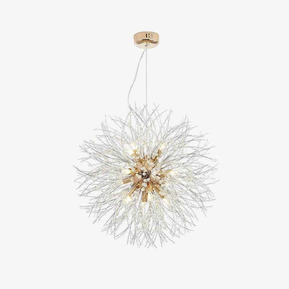 Modern Dandelion Crystal Chandelier | Dining Room | Luxury Firework Pendant | LED Light | Lologe
