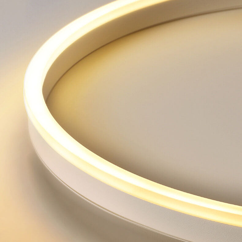Nordic LED Flush Mount Ceiling Light | Circle Ring | Iron Acrylic | Minimalist Modern | Lologe