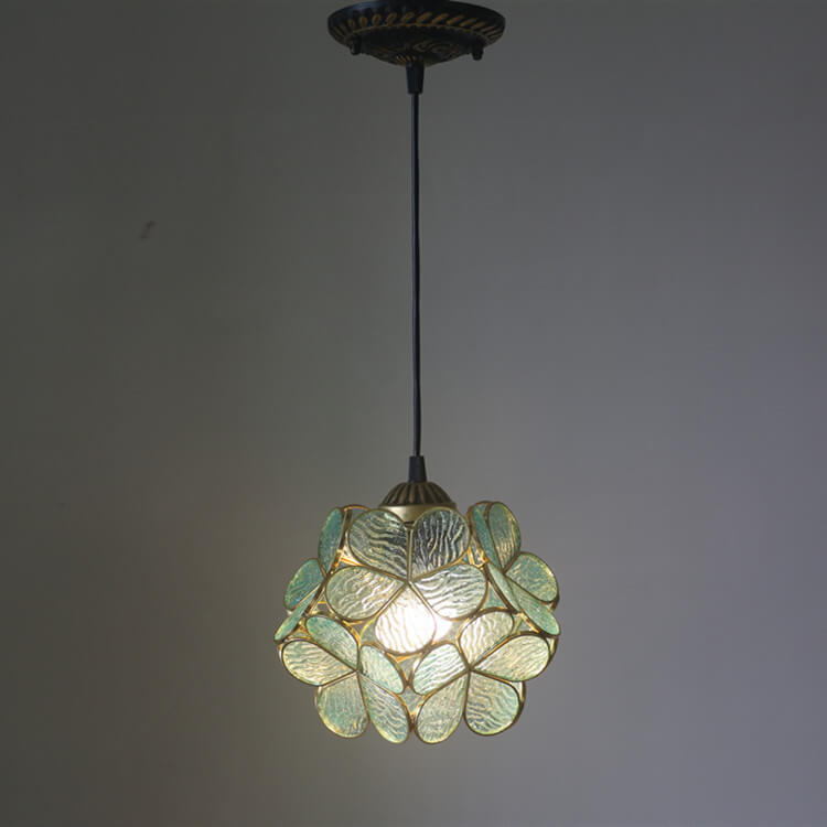 Stained Glass Pendant Light | Dining Room | Tiffany Metal 1-Light | Lologe